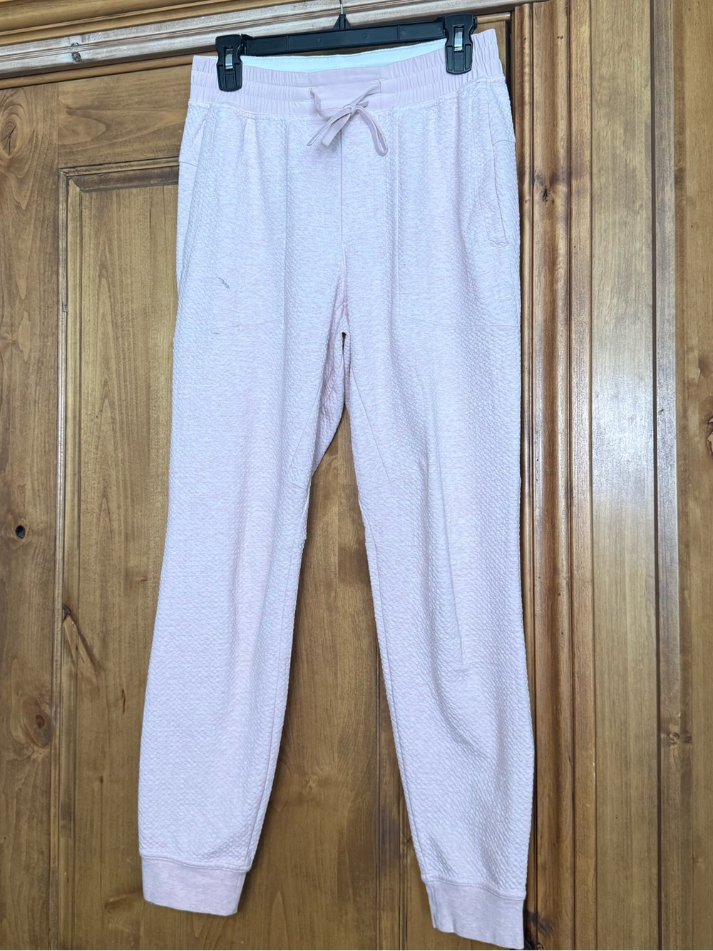 Lululemon Women’s Textured Pink Jogger Sweatpants Drawstring Size Small